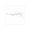 TRAMONTINA Machete with Carbon Steel Blade and Wood Handle - 580mm / 18"