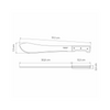 TRAMONTINA Bolo Machete with Carbon Steel Blade and Wood Handle - 368mm / 14"