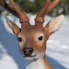 ESSCHERT DESIGN Standing Sika Deer Statue - Large