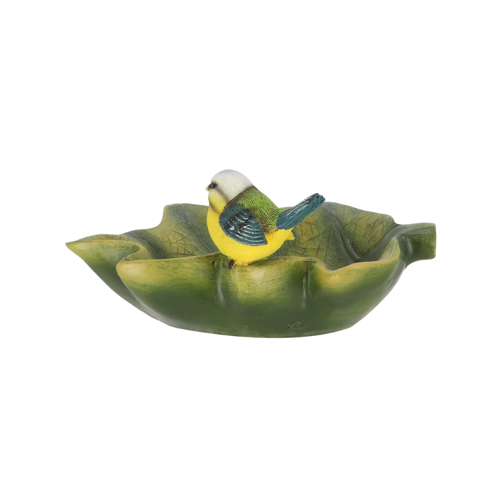Load image into Gallery viewer, ESSCHERT DESIGN Birdbath Leaf - Blue Tit
