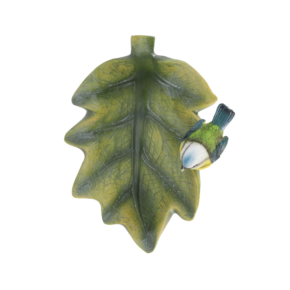 Load image into Gallery viewer, ESSCHERT DESIGN Birdbath Leaf - Blue Tit