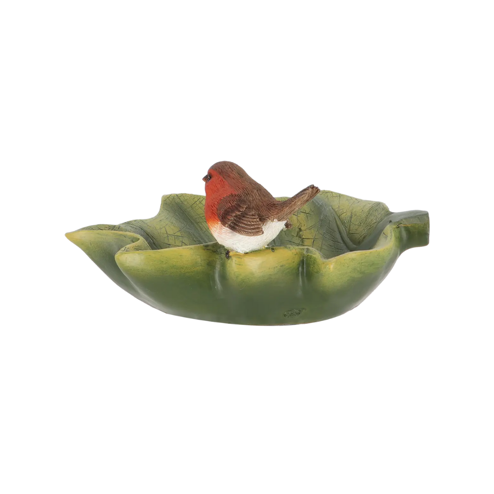 Load image into Gallery viewer, ESSCHERT DESIGN Birdbath Leaf - Robin