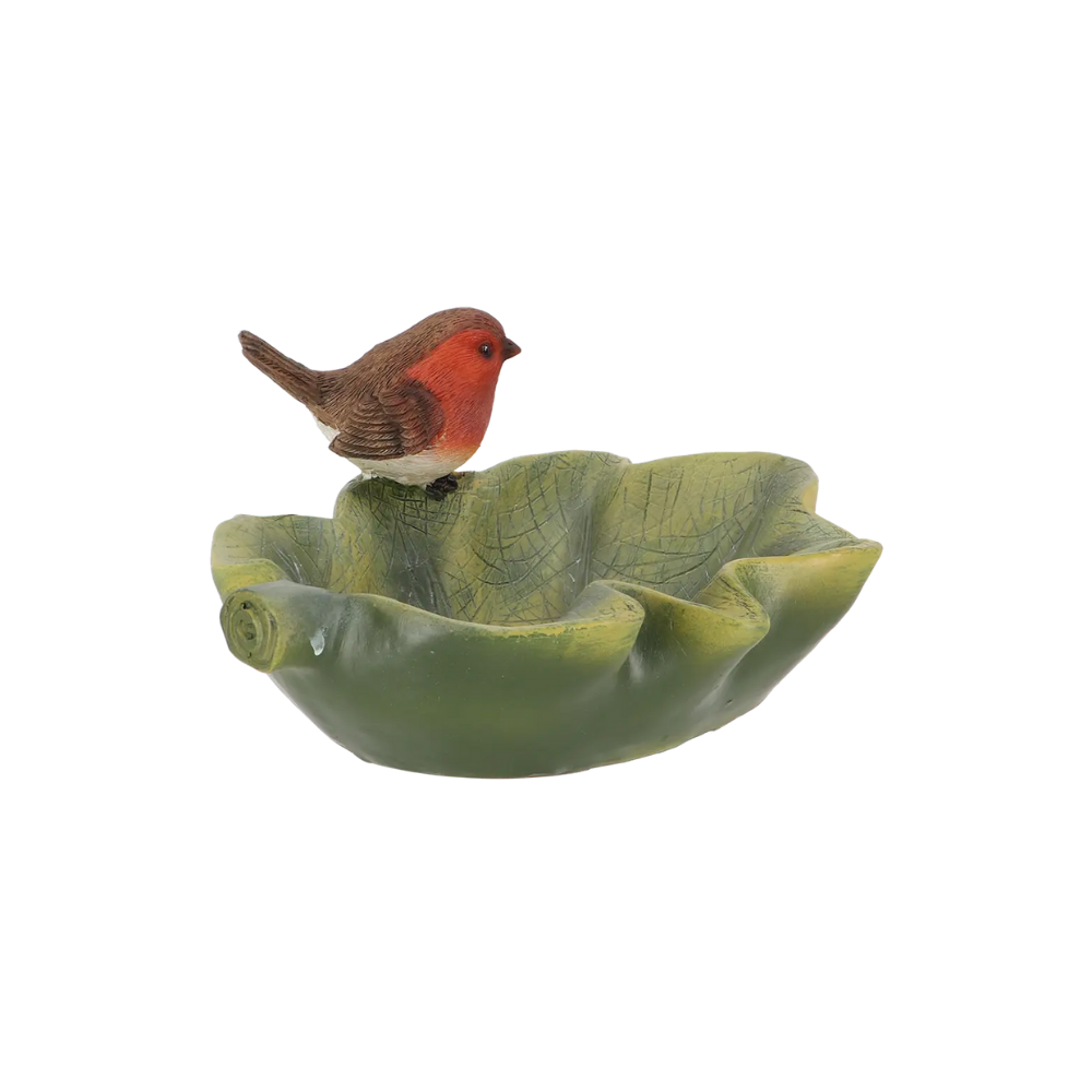 Load image into Gallery viewer, ESSCHERT DESIGN Birdbath Leaf - Robin