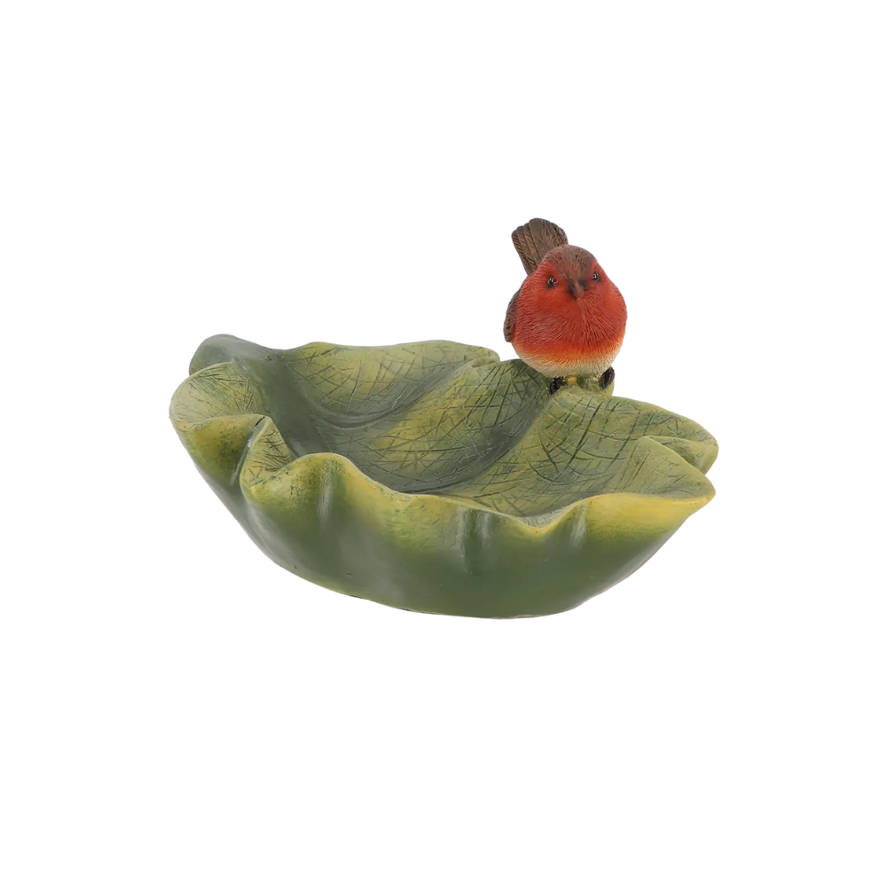 Load image into Gallery viewer, ESSCHERT DESIGN Birdbath Leaf - Robin