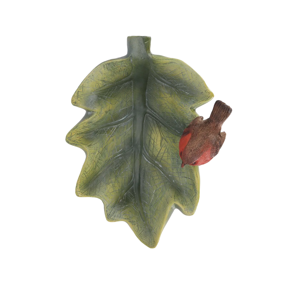 Load image into Gallery viewer, ESSCHERT DESIGN Birdbath Leaf - Robin