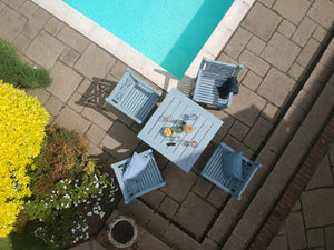 WINAWOOD Sandwick 5pce Arm Chair & Square Table Set