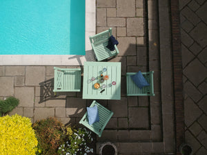 WINAWOOD Sandwick 5pce Arm Chair & Square Table Set