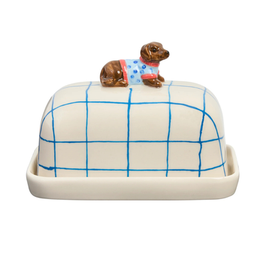 ROBERT GORDON Butter Dish - Dachshund Butter Up