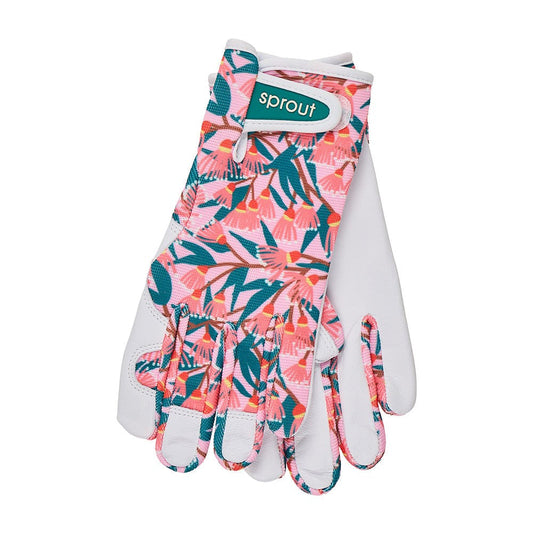 ANNABEL TRENDS Sprout Ladies' Goatskin Garden Gloves, Printed