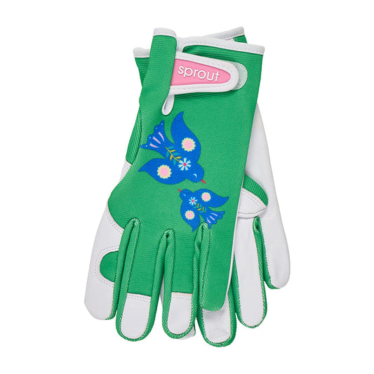 ANNABEL TRENDS Sprout Ladies' Goatskin Garden Gloves, Printed