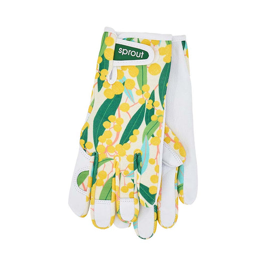 ANNABEL TRENDS Sprout Ladies' Goatskin Garden Gloves, Printed