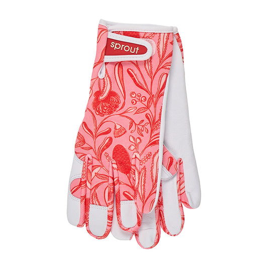 ANNABEL TRENDS Sprout Ladies' Goatskin Garden Gloves, Printed