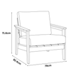 WINAWOOD Skara Wood Effect Single Sofa - 790mm