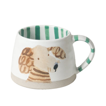 ROBERT GORDON x Carolyn Gavin 4 Dogs & A Cat Mug - Teddie