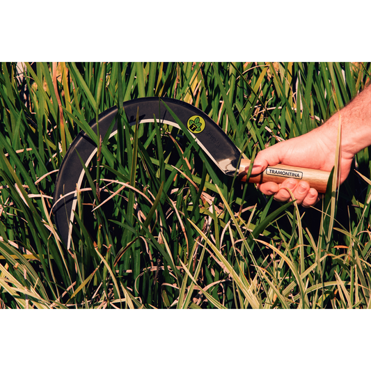 TRAMONTINA Steel Grass Hook with Wood Handle - 420 x 270mm