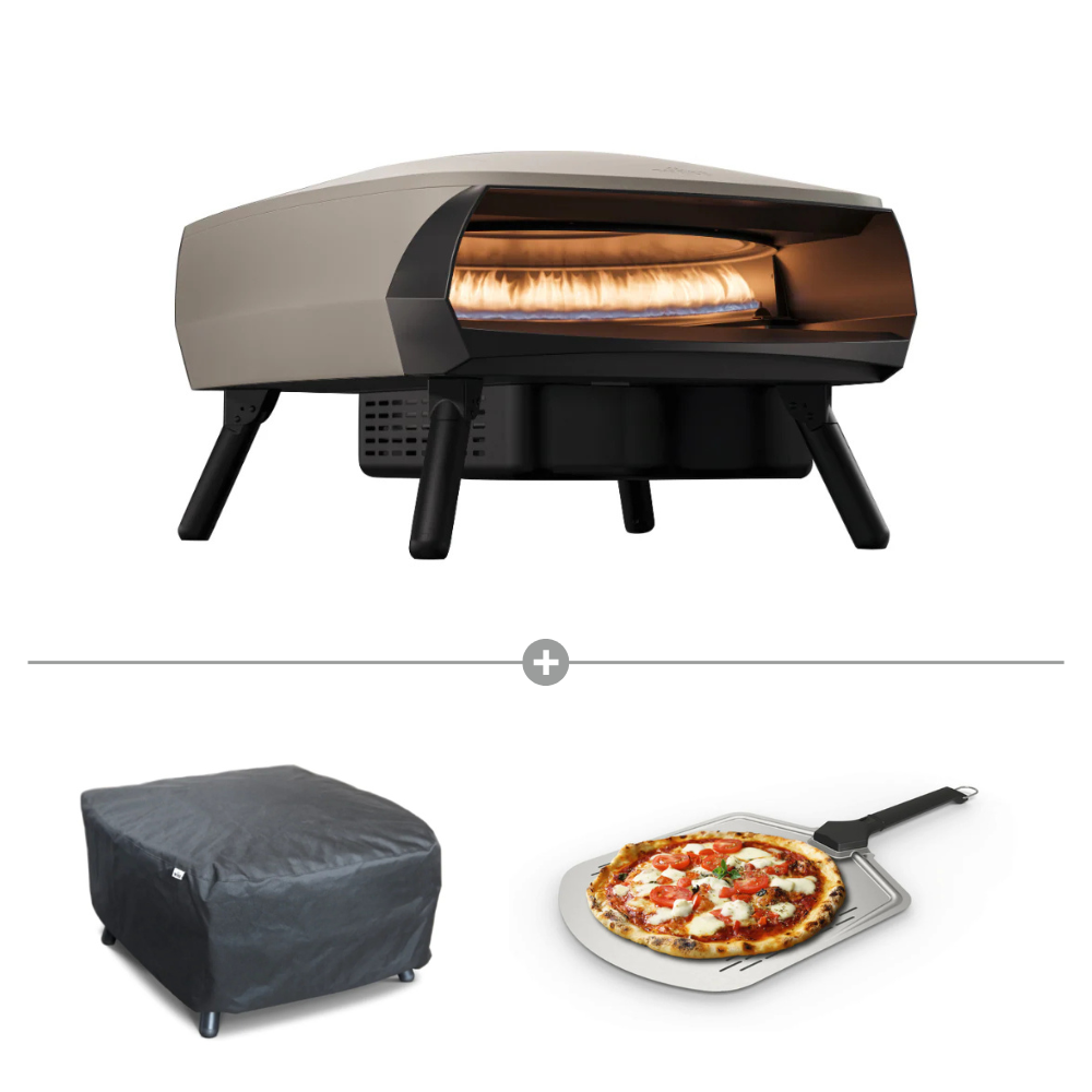 Load image into Gallery viewer, WITT Etna Fermo 16&quot; Gas Oven Starter Kit w/ 14&quot; Pizza Peel &amp; Cover - Stone