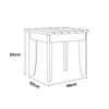 WINAWOOD Skara Wood Effect Side Table - 500mm