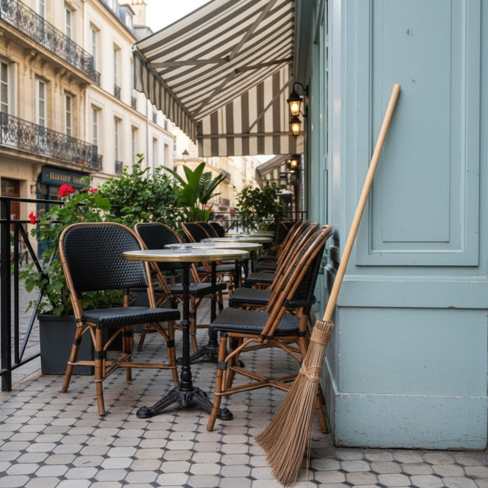 Load image into Gallery viewer, MARTHA&#39;S VINEYARD Premium Ekel Long Handled House and Garden Broom