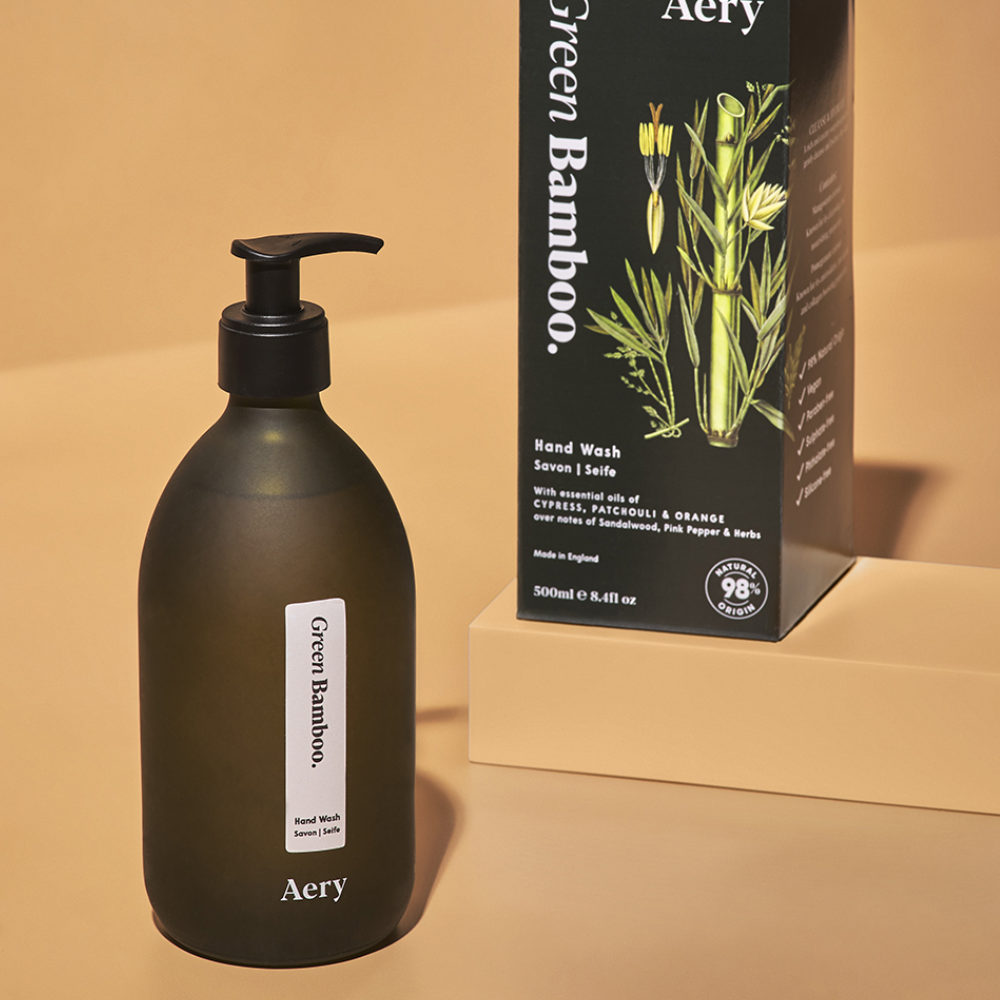 Load image into Gallery viewer, AERY LIVING 500ml Botanical Green Hand Wash - Green Bamboo