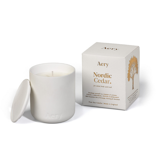 AERY LIVING Fernweh 280g Candle with Lid - Nordic Cedar