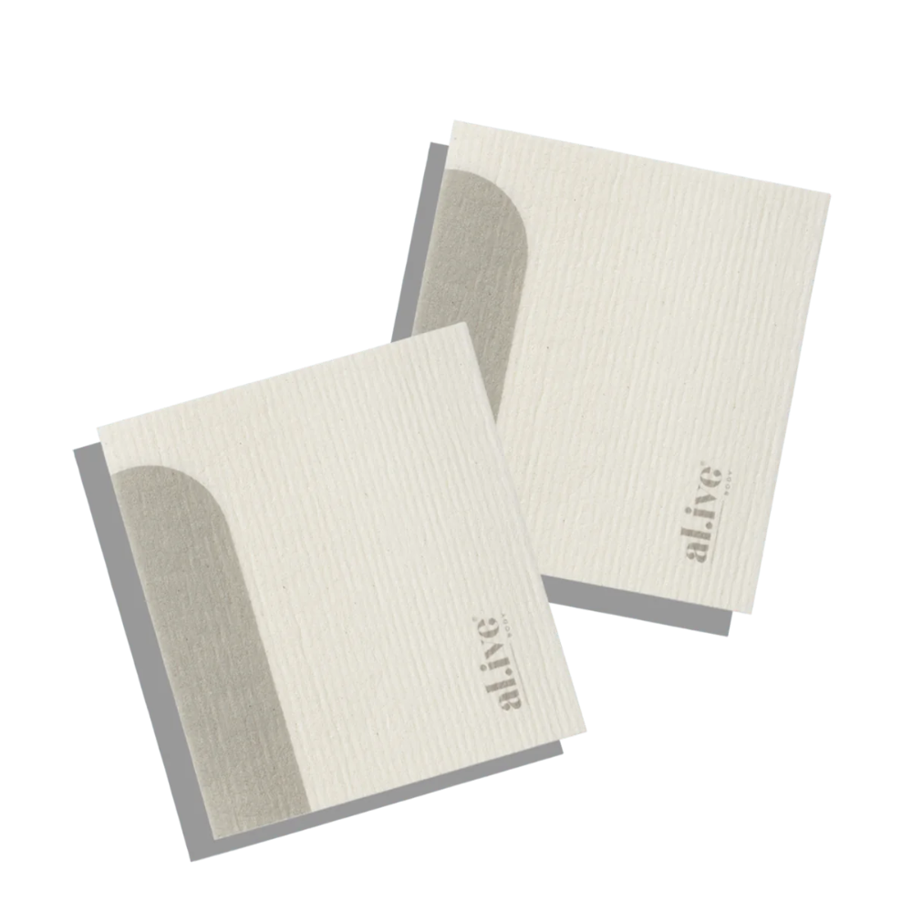 AL.IVE Biodegradable Dish Cloth - 2pk