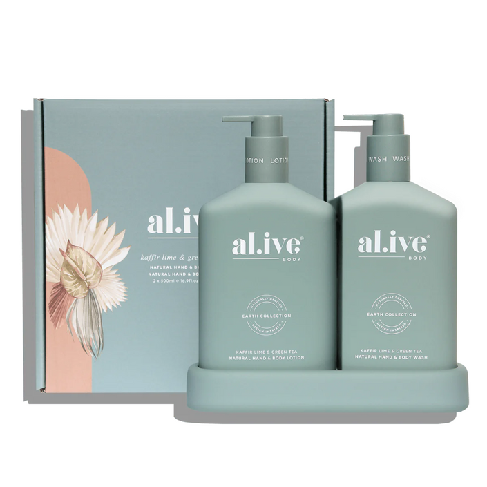 AL.IVE Wash & Lotion Duo 500ml - Kaffir Lime & Green Tea