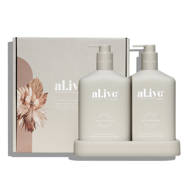 AL.IVE Wash & Lotion Duo 500ml - Sea Cotton & Coconut