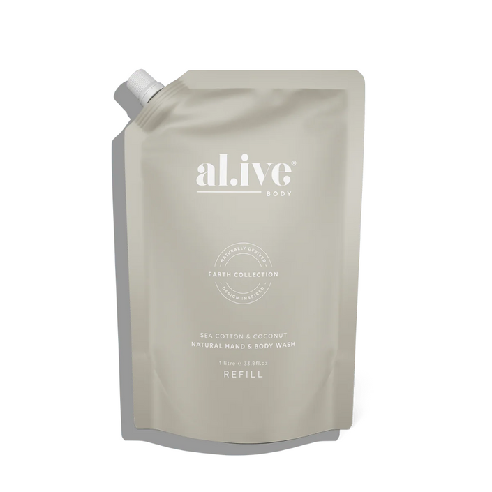 AL.IVE Wash Refill 1L - Sea Cotton & Coconut