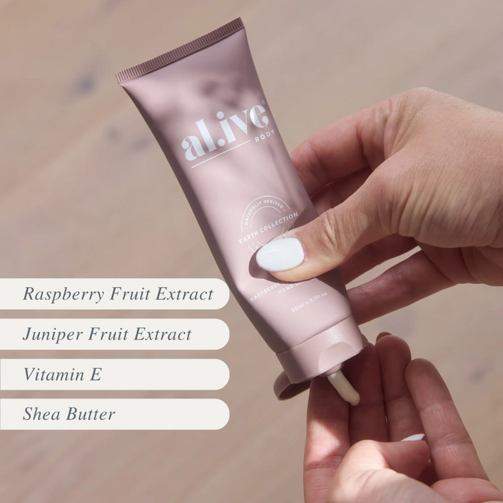 AL.IVE Hand Cream 80ml - Raspberry Blossom & Juniper