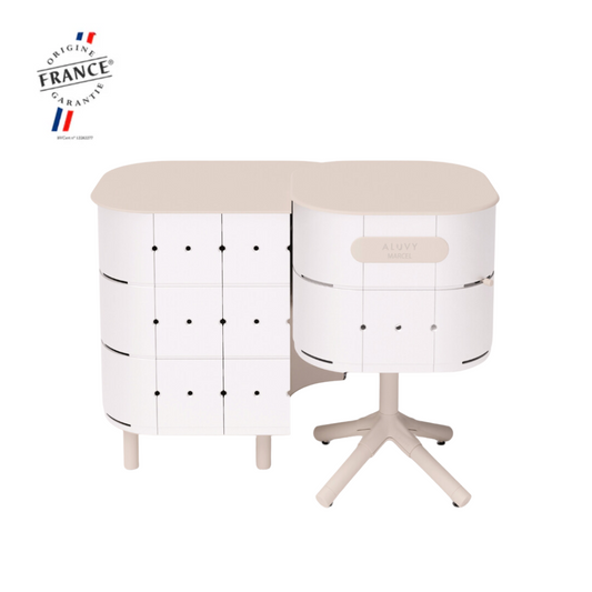 ALUVY MARCEL Original Charcoal Cook & Store Left - Blanc