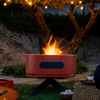 ALUVY SAM Basalt Low Brazier with Cover & BBQ Tool Set - Terracota
