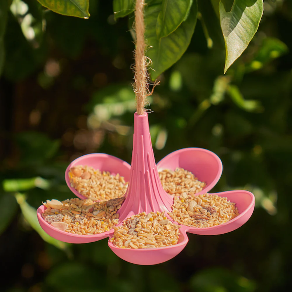 Load image into Gallery viewer, ANNABEL TRENDS Bamboo Bird Feeder - Pink