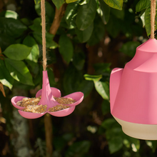 Load image into Gallery viewer, ANNABEL TRENDS Bamboo Bird Feeder - Pink