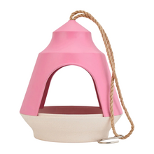 Load image into Gallery viewer, ANNABEL TRENDS Bamboo Bird House - Pink &amp; Cream