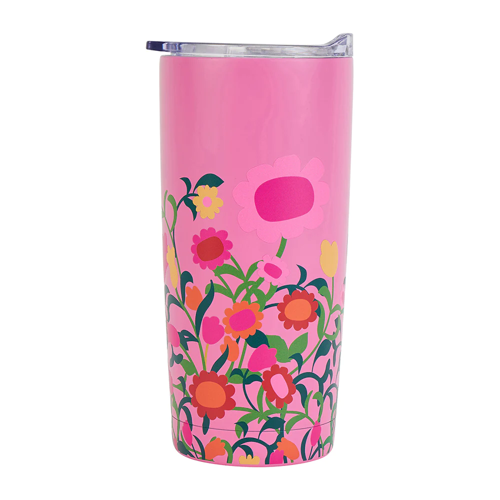 ANNABEL TRENDS Double Walled Stainless Steel Smoothie Cup - Flower Patch