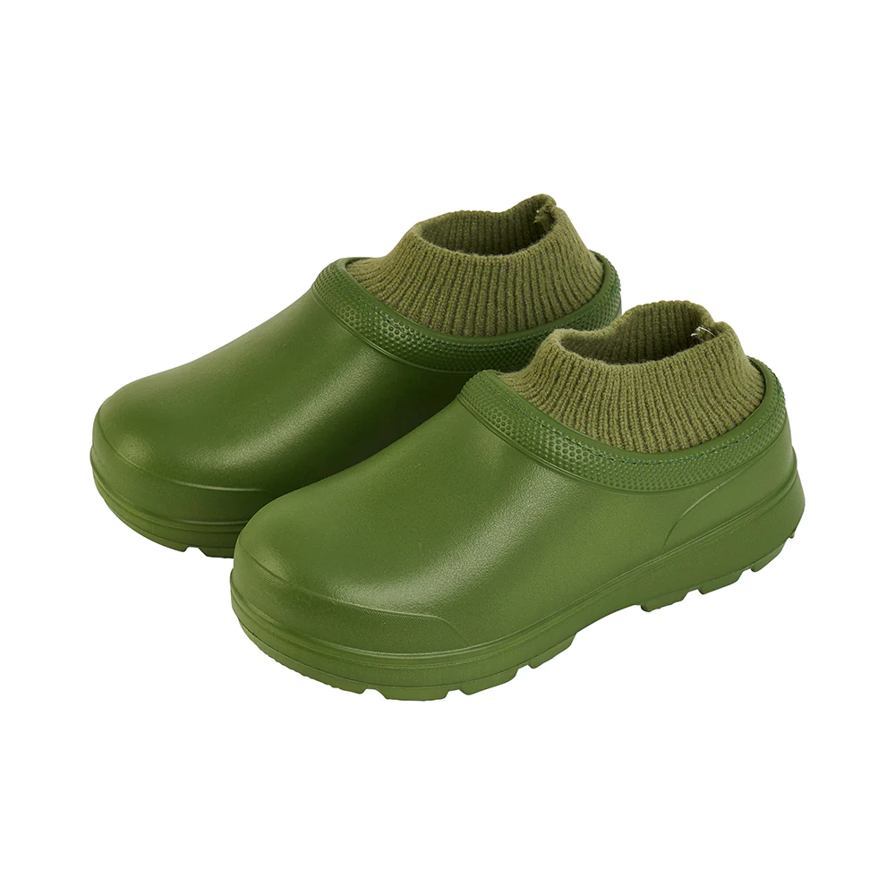 Load image into Gallery viewer, ANNABEL TRENDS Gummies Sherpa Lined Clog - Olive