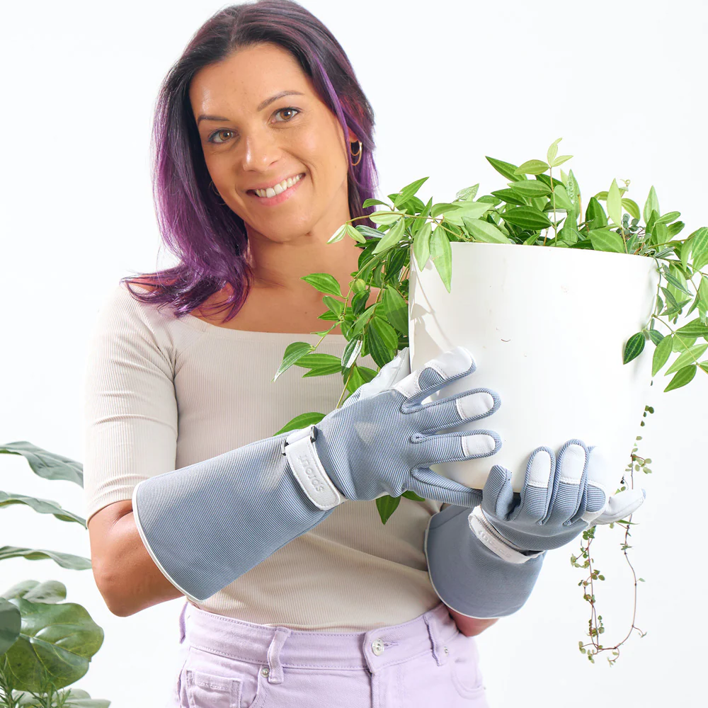 Load image into Gallery viewer, ANNABEL TRENDS Sprout Ladies&#39; Long Sleeve Gloves - Dusty Blue