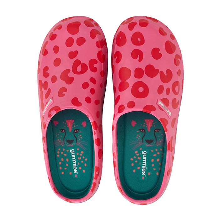 ANNABEL TRENDS Gummies Memory Foam Clog - Cheetah Spot Pink