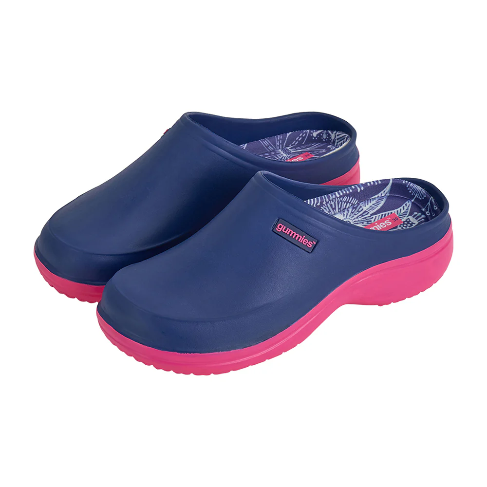 ANNABEL TRENDS Gummies Memory Foam Clog - Navy Natives Navy