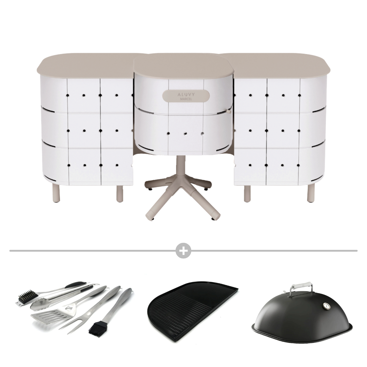 ALUVY MARCEL Original Charcoal Cook & JEAN Store Deluxe Package - Soie