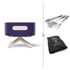 ALUVY SAM Original Low Brazier with Cover & BBQ Tool Set - Electrique