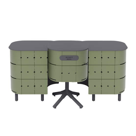 ALUVY MARCEL Original Charcoal Cook & JEAN Store Package - Kaki