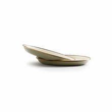 Load image into Gallery viewer, BAREBONES Enamel Salad Plate Set 2 - Olive Drab