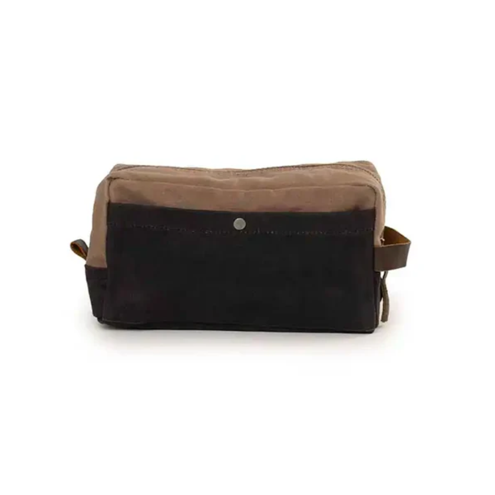 Load image into Gallery viewer, BAREBONES Waxed Canvas Neelum Dopp Kit - Khaki