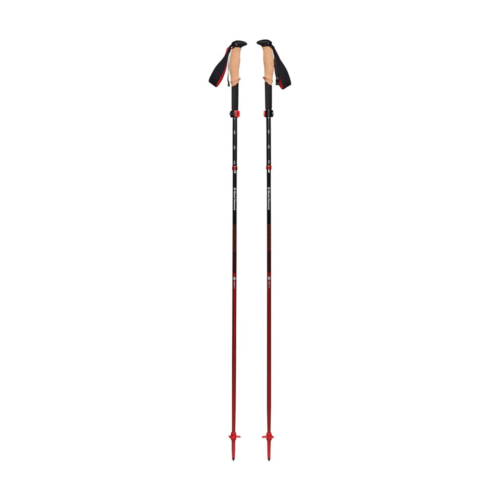 Load image into Gallery viewer, BLACK DIAMOND Pursuit FLZ Trekking Poles - Black/ Octane