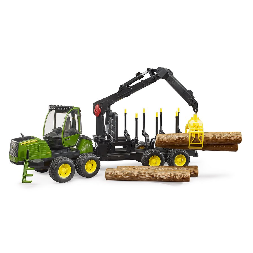 Load image into Gallery viewer, BRUDER 1:16 JOHN DEERE 1210E Forwarder &amp; Grab W/ Tree Trunks