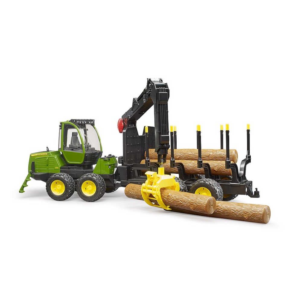 Load image into Gallery viewer, BRUDER 1:16 JOHN DEERE 1210E Forwarder &amp; Grab W/ Tree Trunks