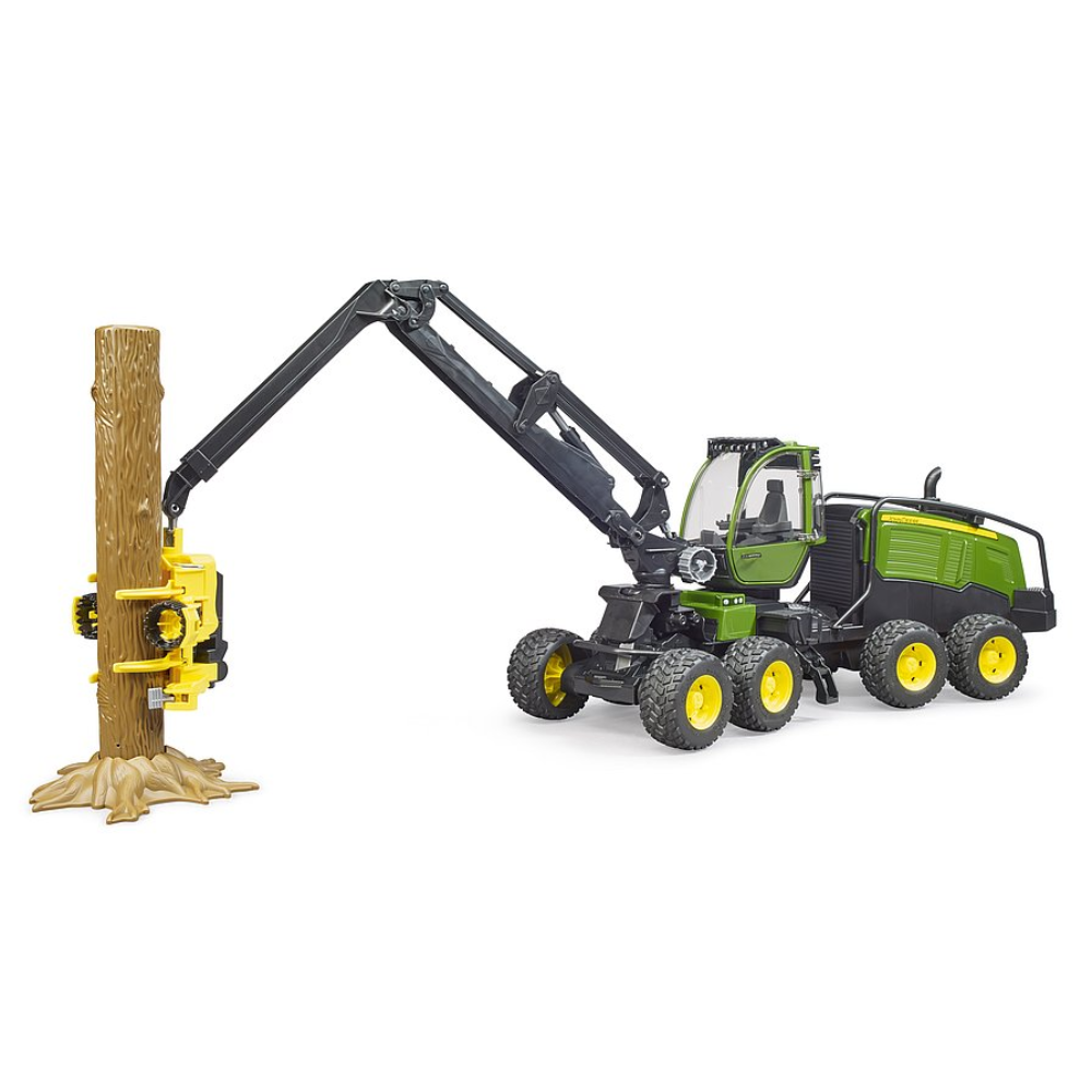 Load image into Gallery viewer, BRUDER 1:16 JOHN DEERE 1270G Logging Harvester W/ Tree Trunk