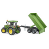 BRUDER 1:16 JOHN DEERE 5115M Tractor W/ Tipping Trailer
