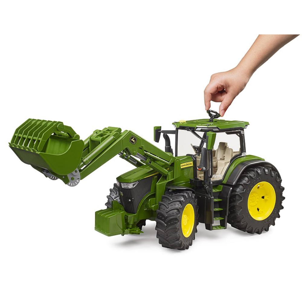 Load image into Gallery viewer, BRUDER 1:16 JOHN DEERE 7R350 Tractor W/ Frontloader